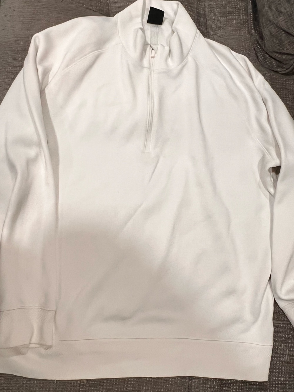 Nike White Half-Zip Pullover Sweatshirt